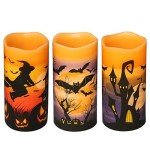 Set of 3 Spooky LED Flameless Candles