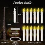 Floating Candles with Wand for Halloween Decor
