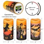 Set of 3 Spooky LED Flameless Candles