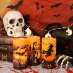 Set of 3 Spooky LED Flameless Candles
