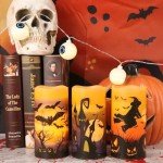 Set of 3 Spooky LED Flameless Candles