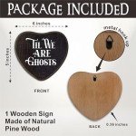 Til We Are Ghosts - Heart-Shaped Wall Art