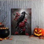 Gothic Halloween Wall Art Set of 3