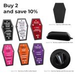 Gothic Coffin Letter Board with Spooky Emojis