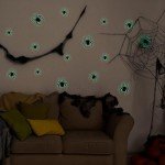 36 Pcs LED 3D Spider Wall Stickers for Halloween