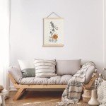 Funny Skeleton Pumpkin Wall Art for Halloween