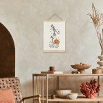 Funny Skeleton Pumpkin Wall Art for Halloween