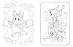 Bluey Halloween Coloring Fun!