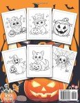Cute Halloween Coloring Book for Kids 2-8
