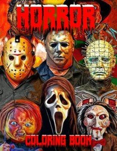 Spooky Coloring Book of Horror Movie Monsters