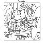 Spooky Cutie Coloring Book for Cozy Moments