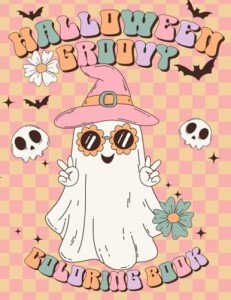 Retro Halloween Coloring Book for Fun and Relaxation