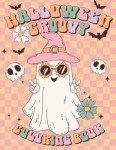Retro Halloween Coloring Book for Fun and Relaxation