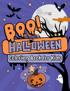 Halloween Coloring Book for Kids: 40 Fun Designs