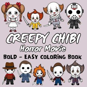 Chibi Horror Movie Characters Coloring Book for All