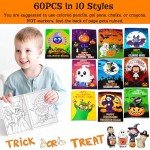 60 Halloween Coloring Books for Kids' Parties - 5x7