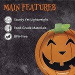Pumpkin Cutout Halloween Paper Plates - 50 Count