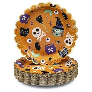Halloween Disposable Paper Plates - 50 Count