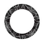 Spider Web Halloween Paper Plates - 40 Count