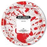 Bloody Handprints 9-Inch Halloween Plates