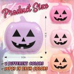Pastel Halloween Jack-o-Lantern Paper Plates - 40 Pcs