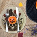 24-Pc Halloween Skull & Rose Paper Plates Set