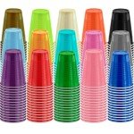 20 Orange Disposable Party Cups for Halloween Fun