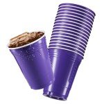 Purple Disposable Party Cups - 50 Pack, 16 Oz