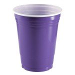 Purple Disposable Party Cups - 50 Pack, 16 Oz