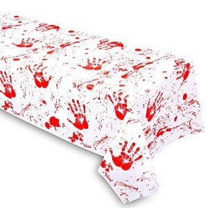Bloody Zombie Hands Tablecloth for Halloween Parties 108"x54