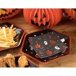 50 Pack Cute Black Halloween Napkins 5x5 In