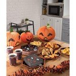 50 Pack Cute Black Halloween Napkins 5x5 In
