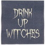 150 Halloween Paper Napkins with Funny Quotes