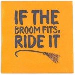 150 Halloween Paper Napkins with Funny Quotes