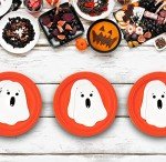 100 Halloween Ghost Shaped Napkins - 100 Pack