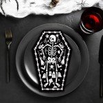 100 Halloween Skeleton Coffin Paper Napkins - 100 Pack
