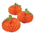 Pumpkin Tissue Halloween Decorations - Set of 6