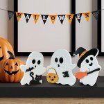 3-Piece Cute Halloween Ghost Table Decor Set