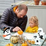 3-Piece Cute Halloween Ghost Table Decor Set