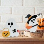 3-Piece Cute Halloween Ghost Table Decor Set