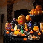 LED Pumpkin Tea Lights - 12 Pack for Halloween