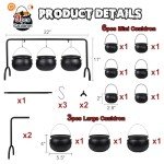 Set of 9 Halloween Cauldron Bowls with Rack