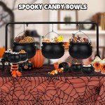 Set of 9 Halloween Cauldron Bowls with Rack
