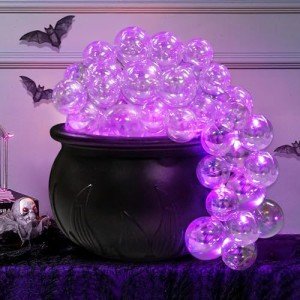 Spooky Bubbling Cauldron Halloween Decoration Set