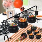 Set of 9 Halloween Cauldron Bowls with Rack