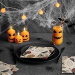 50 Pack Halloween Skull & Rose Napkins