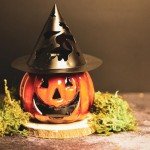 Cheerful Giver Punky Pumpkin Candle for Halloween