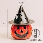 Cheerful Giver Punky Pumpkin Candle for Halloween