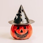 Cheerful Giver Punky Pumpkin Candle for Halloween