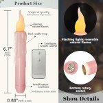 Pastel Flameless Taper Candles for Halloween Decor